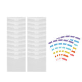 Maxbell 36 Pieces File Folders with 60 Index Tabs for Bill Receipt College