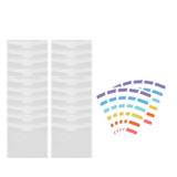 Maxbell 36 Pieces File Folders with 60 Index Tabs for Bill Receipt College