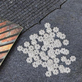 Maxbell 50 Pieces Snowflakes Spacer Beads Diy Jewelry Making for Bracelet Headband