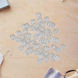 Maxbell 50 Pieces Snowflakes Spacer Beads Diy Jewelry Making for Bracelet Headband