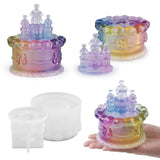 Maxbell Castle Storage Box Silicone Mould Storage Jar Resin Casting DIY Making Craft
