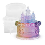Maxbell Castle Storage Box Silicone Mould Storage Jar Resin Casting DIY Making Craft