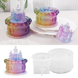 Maxbell Castle Storage Box Silicone Mould Storage Jar Resin Casting DIY Making Craft