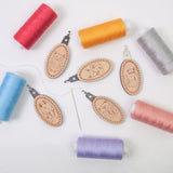 Maxbell 2 Pieces Needle Threaders Portable for DIY Sewing Quilting Crafting Projects Set A