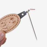 Maxbell Cute Pin Cushion with Pins Needle Threader Wood Household Compact Needlework Cat Shaped