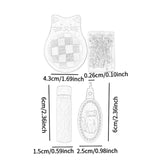 Maxbell Cute Pin Cushion with Pins Needle Threader Wood Household Compact Needlework Bear Shaped