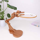 Maxbell Embroidery Hoop Stand Wood Sewing Craft Project for Cross Stitching Quilting