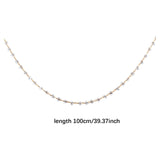 Maxbell Beads Chain Clear Beaded Trim Jewelry Chain for Bracelet DIY Crafts Ornament