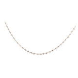 Maxbell Beads Chain Clear Beaded Trim Jewelry Chain for Bracelet DIY Crafts Ornament