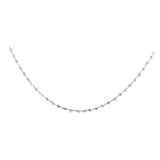 Maxbell Beads Chain Clear Beaded Trim Jewelry Chain for Bracelet DIY Crafts Ornament