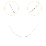 Maxbell Beads Chain Clear Beaded Trim Jewelry Chain for Bracelet DIY Crafts Ornament