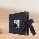 Maxbell Scrapbook Album Supplies Multifunctional for Wedding Anniversary Baby Shower Black