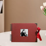 Maxbell Scrapbook Album Supplies Multifunctional for Wedding Anniversary Baby Shower Red