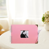 Maxbell Scrapbook Album Supplies Multifunctional for Wedding Anniversary Baby Shower Pink