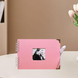 Maxbell Scrapbook Album Supplies Multifunctional for Wedding Anniversary Baby Shower Pink