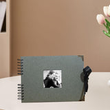 Maxbell Scrapbook Album Supplies Multifunctional for Wedding Anniversary Baby Shower Gray