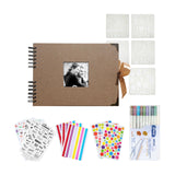 Maxbell Scrapbook Album Supplies Multifunctional for Wedding Anniversary Baby Shower Coffee