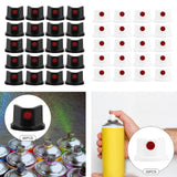 Maxbell 20Pcs Spray Paint Nozzles Spray Bottle Nozzles for Furniture Refinishing Art Black