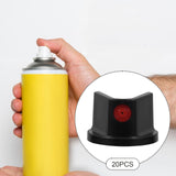 Maxbell 20Pcs Spray Paint Nozzles Spray Bottle Nozzles for Furniture Refinishing Art Black