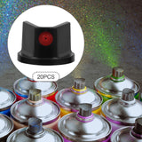 Maxbell 20Pcs Spray Paint Nozzles Spray Bottle Nozzles for Furniture Refinishing Art Black