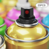 Maxbell 20Pcs Spray Paint Nozzles Spray Bottle Nozzles for Furniture Refinishing Art Black