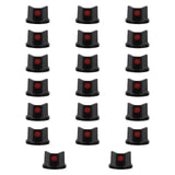 Maxbell 20Pcs Spray Paint Nozzles Spray Bottle Nozzles for Furniture Refinishing Art Black