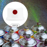 Maxbell 20Pcs Spray Paint Nozzles Spray Bottle Nozzles for Furniture Refinishing Art White