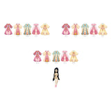 Maxbell Chinese Ancient Clothes Material Kit Handmade Gift Chinese Traditional Dress 3 Mannequins