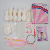 Maxbell Chinese Ancient Clothes Material Kit Handmade Gift Chinese Traditional Dress 5 Mannequins