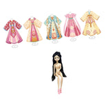 Maxbell Chinese Ancient Clothes Material Kit Handmade Gift Chinese Traditional Dress 5 Mannequins 1 Doll