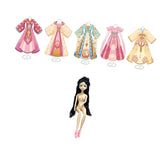 Maxbell Chinese Ancient Clothes Material Kit Handmade Gift Chinese Traditional Dress 5 Mannequins 1 Doll