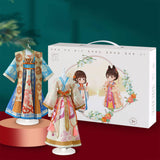 Maxbell Chinese Ancient Clothes Material Kit Handmade Gift Chinese Traditional Dress 5 Mannequins 1 Doll