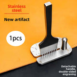 Maxbell Leather Stitching Punch Aid Plate Easy to Use Pulling Aid Sturdy Accessories