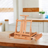 Maxbell Table Easel Art Supplies Wooden Painting Toolbox for Painting Desk Calssroom