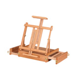 Maxbell Table Easel Art Supplies Wooden Painting Toolbox for Painting Desk Calssroom