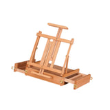 Maxbell Table Easel Art Supplies Wooden Painting Toolbox for Painting Desk Calssroom