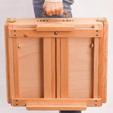 Maxbell Table Easel Art Supplies Wooden Painting Toolbox for Painting Desk Calssroom