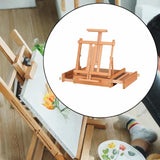 Maxbell Table Easel Art Supplies Wooden Painting Toolbox for Painting Desk Calssroom