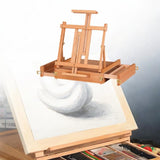 Maxbell Table Easel Art Supplies Wooden Painting Toolbox for Painting Desk Calssroom