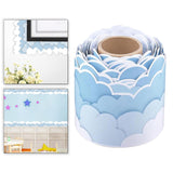 Maxbell Cloud Bulletin Board Border Kindergarten Ornament for Store Classroom Window