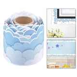 Maxbell Cloud Bulletin Board Border Kindergarten Ornament for Store Classroom Window