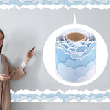 Maxbell Cloud Bulletin Board Border Kindergarten Ornament for Store Classroom Window