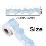 Maxbell Cloud Bulletin Board Border Kindergarten Ornament for Store Classroom Window