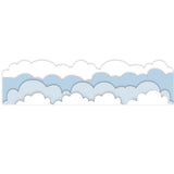 Maxbell Cloud Bulletin Board Border Kindergarten Ornament for Store Classroom Window