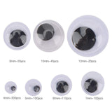 Maxbell 820x Wiggle Googly Eyes Self Sticky for Decoration Crafts Making Handicrafts