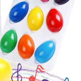 Maxbell 9 Colors Egg Crayons Washable Educational Toys for Boys Girls Kids Preschool