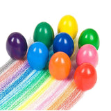 Maxbell 9 Colors Egg Crayons Washable Educational Toys for Boys Girls Kids Preschool
