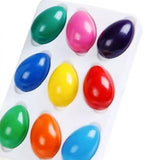 Maxbell 9 Colors Egg Crayons Washable Educational Toys for Boys Girls Kids Preschool