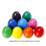 Maxbell 9 Colors Egg Crayons Washable Educational Toys for Boys Girls Kids Preschool
