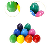 Maxbell 9 Colors Egg Crayons Washable Educational Toys for Boys Girls Kids Preschool